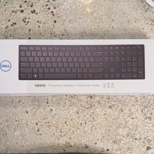 NIB Dell KB500 Gray Wireless Keyboard